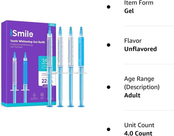 iSmile-Teeth-Whitening-Gel-Syringe-Refill-Pack-No-Sensitivity-Premium-Quality-4